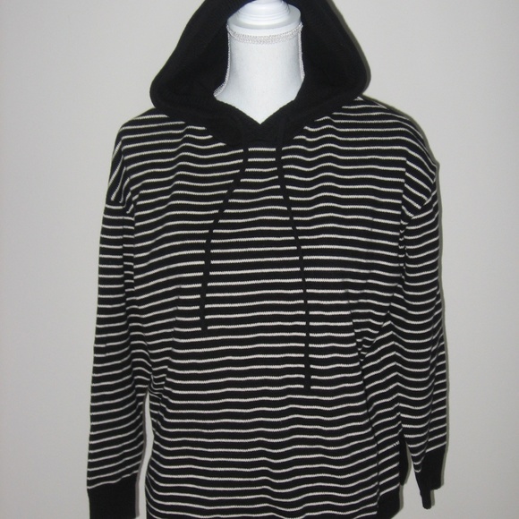 ONZIE Flow Black/Cream Striped Hoodie - Picture 5 of 6